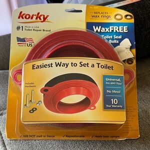 Korky WaxFREE Toilet Seal Kit - Red